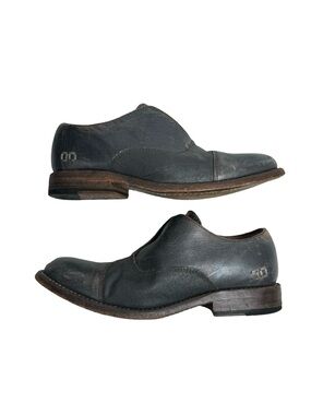 Bed Stu | Eden Distressed Cap Toe Laceless Oxfords in Gray 7 Cobbler Series